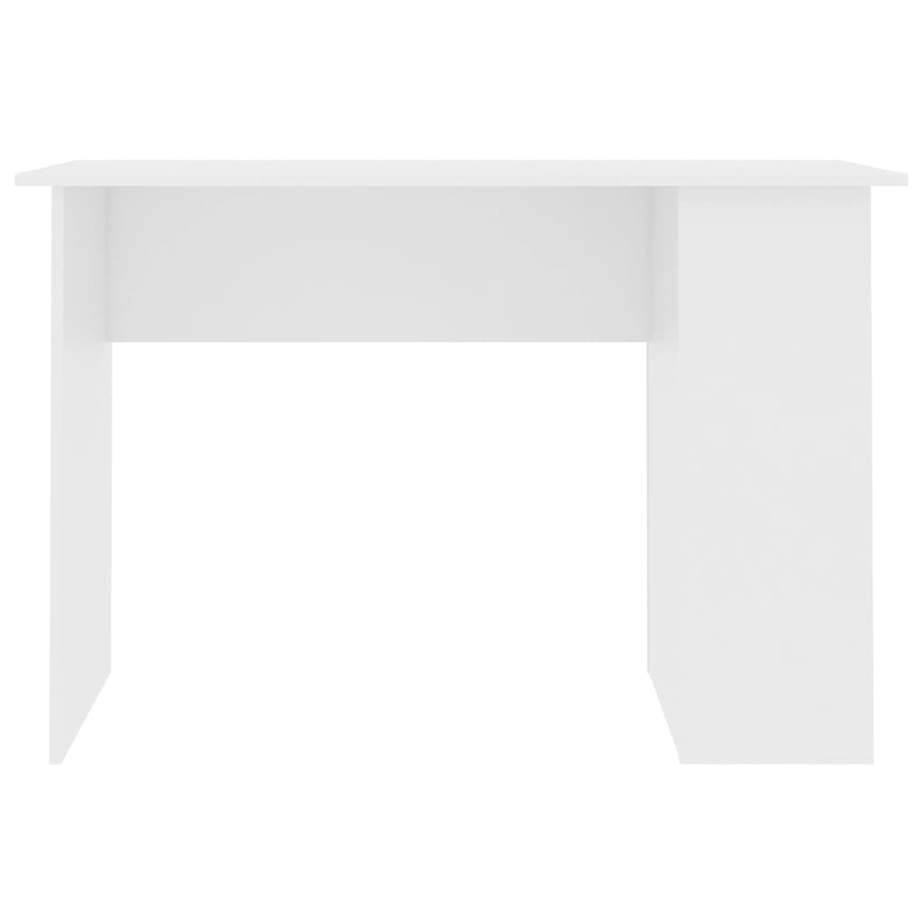 vidaXL Työpöytä valkoinen 110x60x73 cm lastulevy