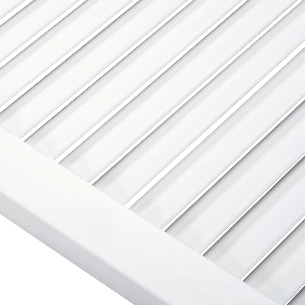 vidaXL Kaapin ovi säleikkömuotoilu valkoinen 69x59,4 cm täysi mänty