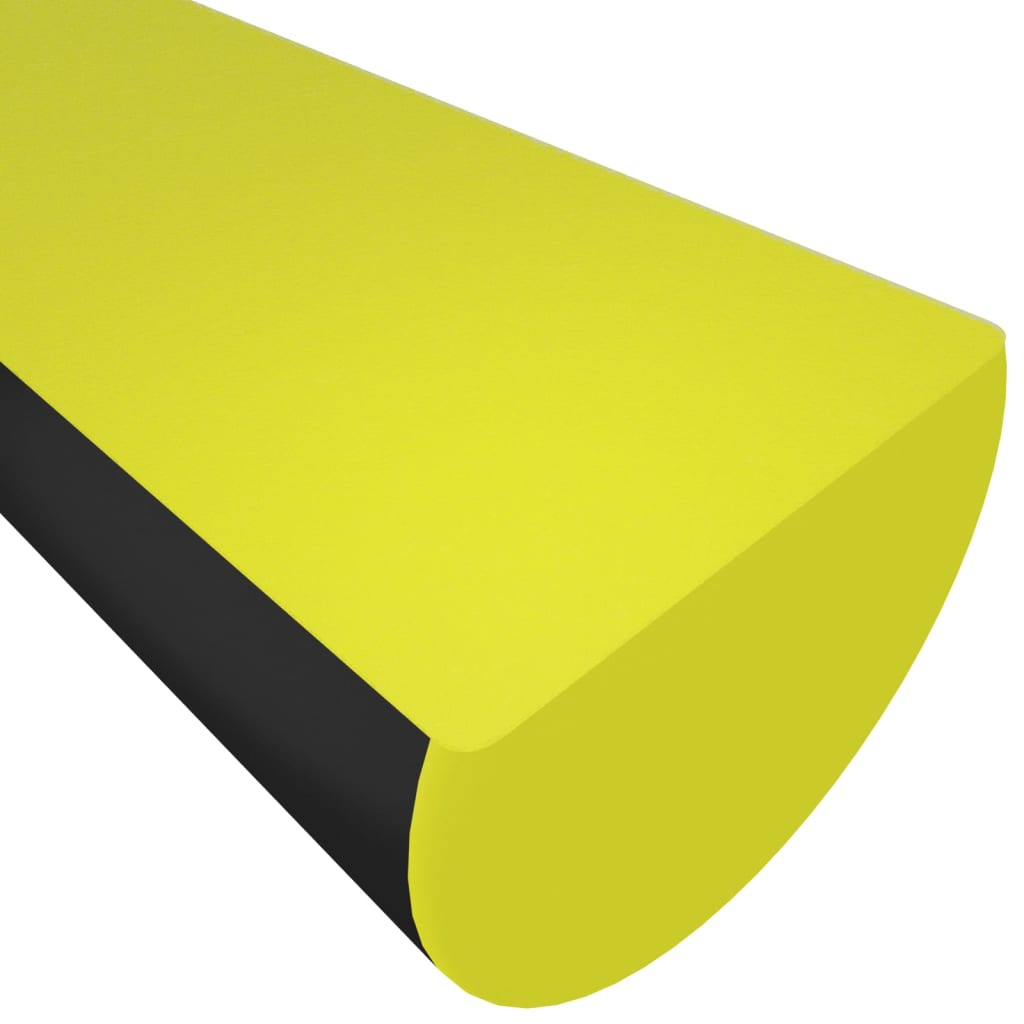 vidaXL Kulmasuoja keltainen ja musta 4x3x100 cm PU