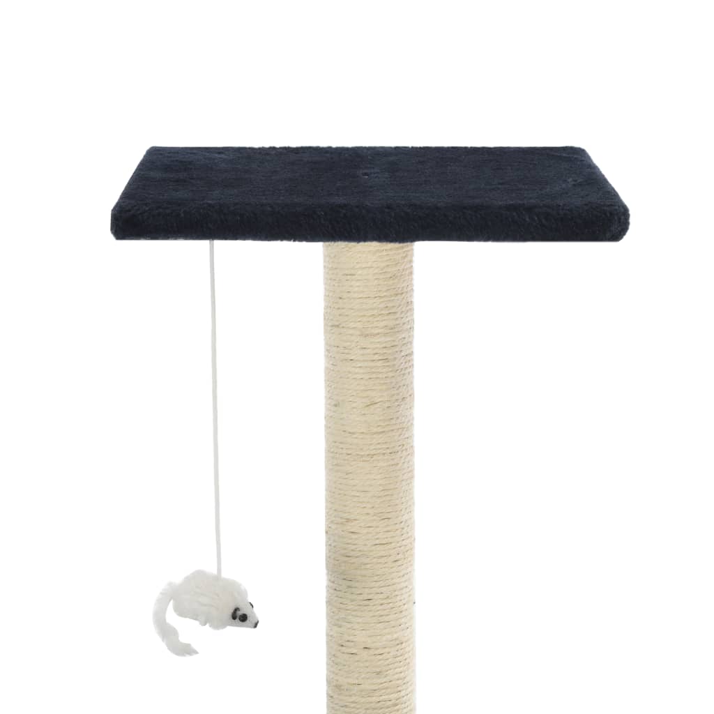 vidaXL Kissan raapimispuu sisal-pylväillä 95 cm tummansininen