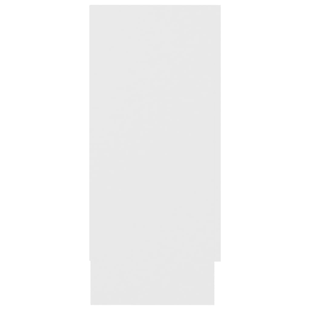 vidaXL Vitriinikaappi valkoinen 120x30,5x70 cm lastulevy
