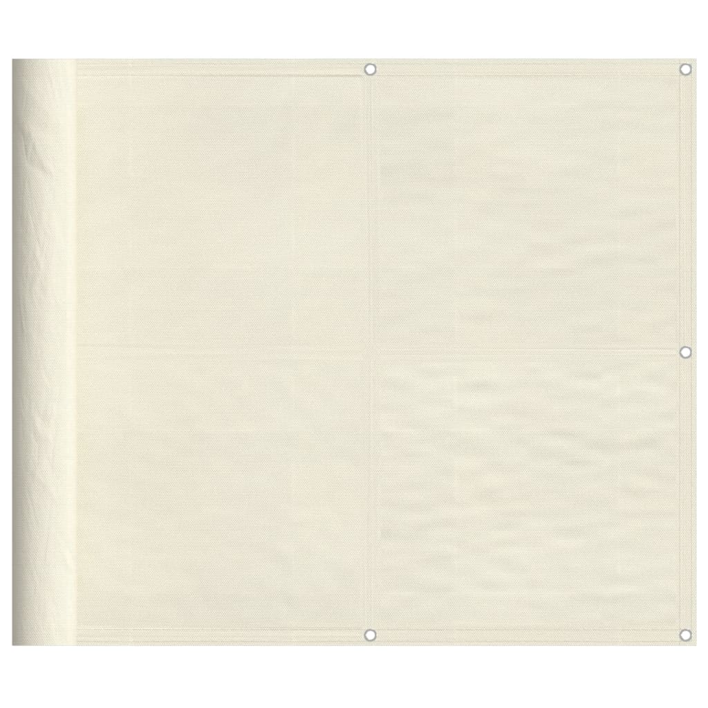 vidaXL Parvekesuoja kerma 90x700 cm 100% polyesteri Oxford kangas