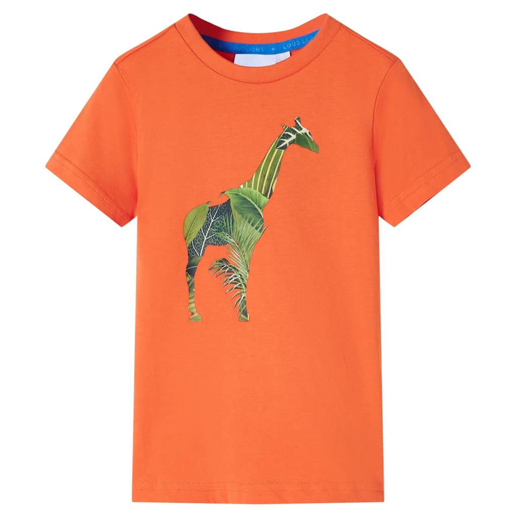 Lasten T-paita kirkas oranssi 92