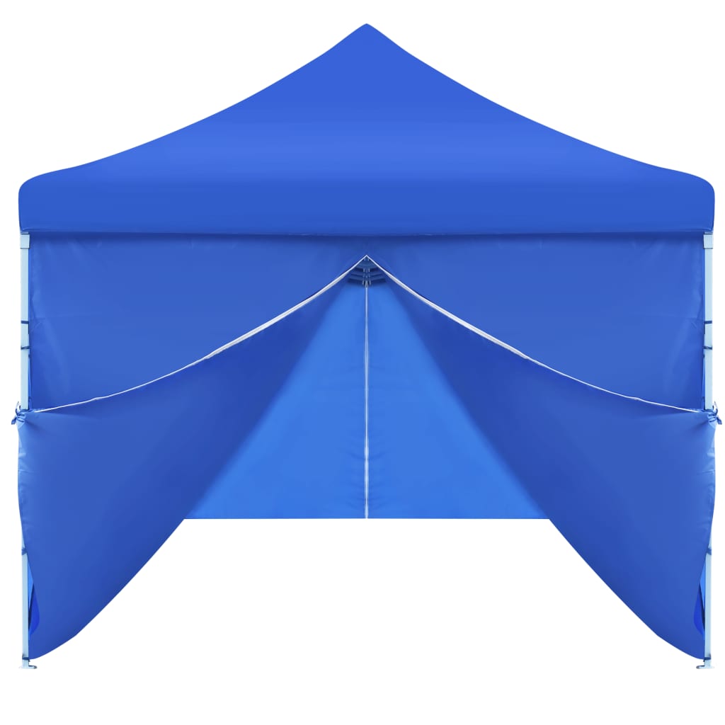vidaXL Kokoontaitettava pop-up juhlateltta 8 sivuseinää 3x9 m sininen