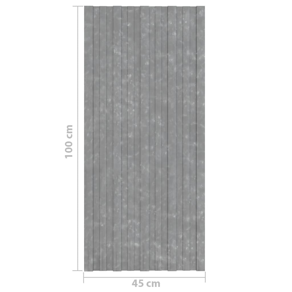 vidaXL Kattopaneeli 12 kpl galvanoitu teräs hopea 100x45 cm