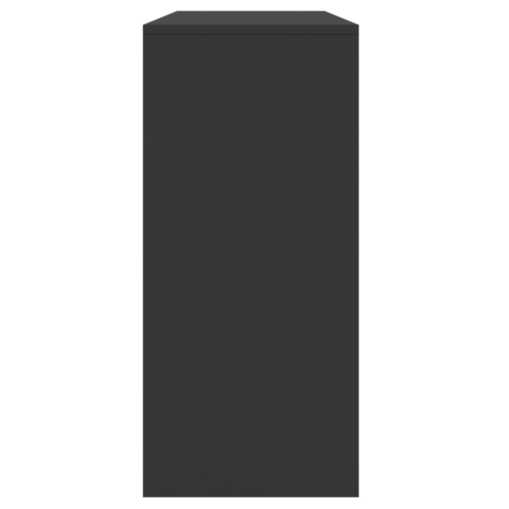 vidaXL Konsolipöytä musta 100x35x76,5 cm lastulevy