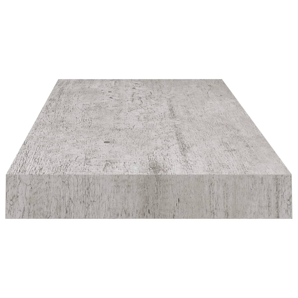 vidaXL Kelluva seinähylly betoninharmaa 60x23,5x3,8 cm MDF