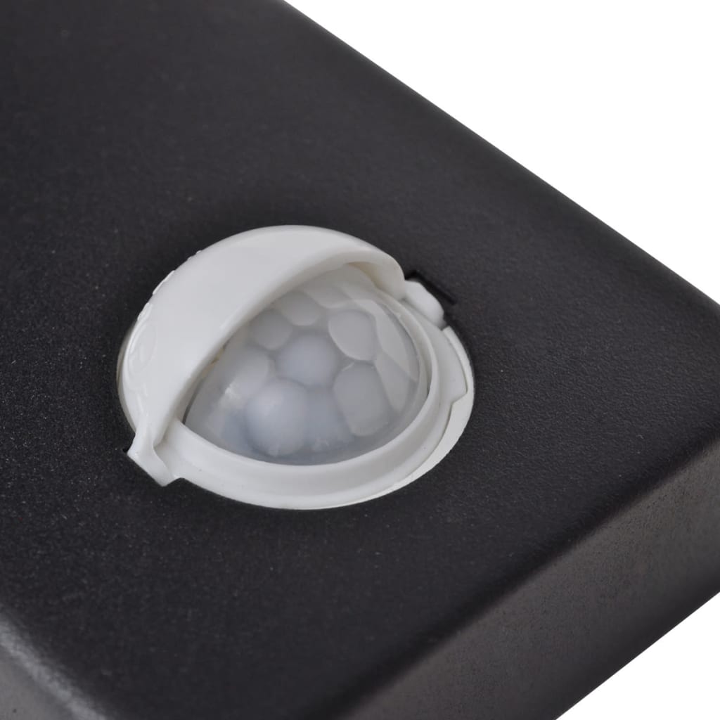 LED Seinävalaisin ruostumaton teräs sylinterin muoto musta anturilla