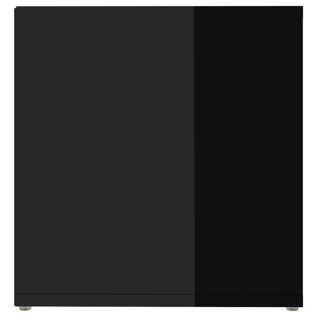 vidaXL TV-tasot 2 kpl korkeakiilto musta 72x35x36,5 cm lastulevy