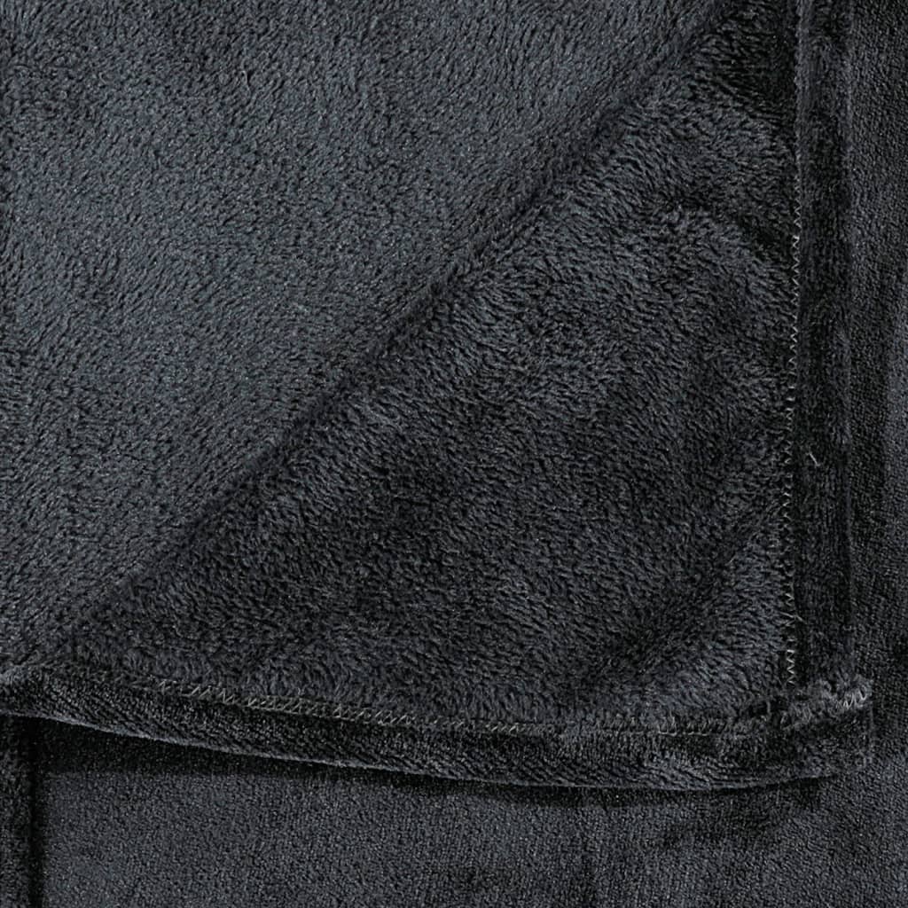 vidaXL Huopa musta 130x170 cm polyesteri