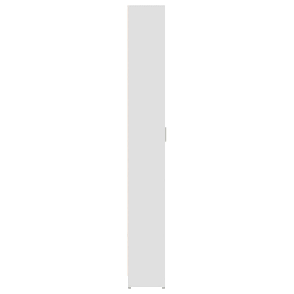 vidaXL Eteisen vaatekaappi valkoinen 55x25x189 cm lastulevy