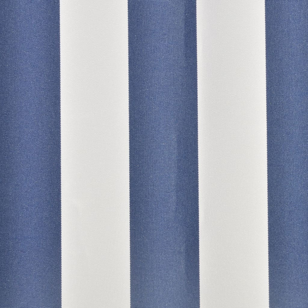 vidaXL Markiisikangas 6 x 3 m sininen & valkoinen (ei sisällä runkoa)