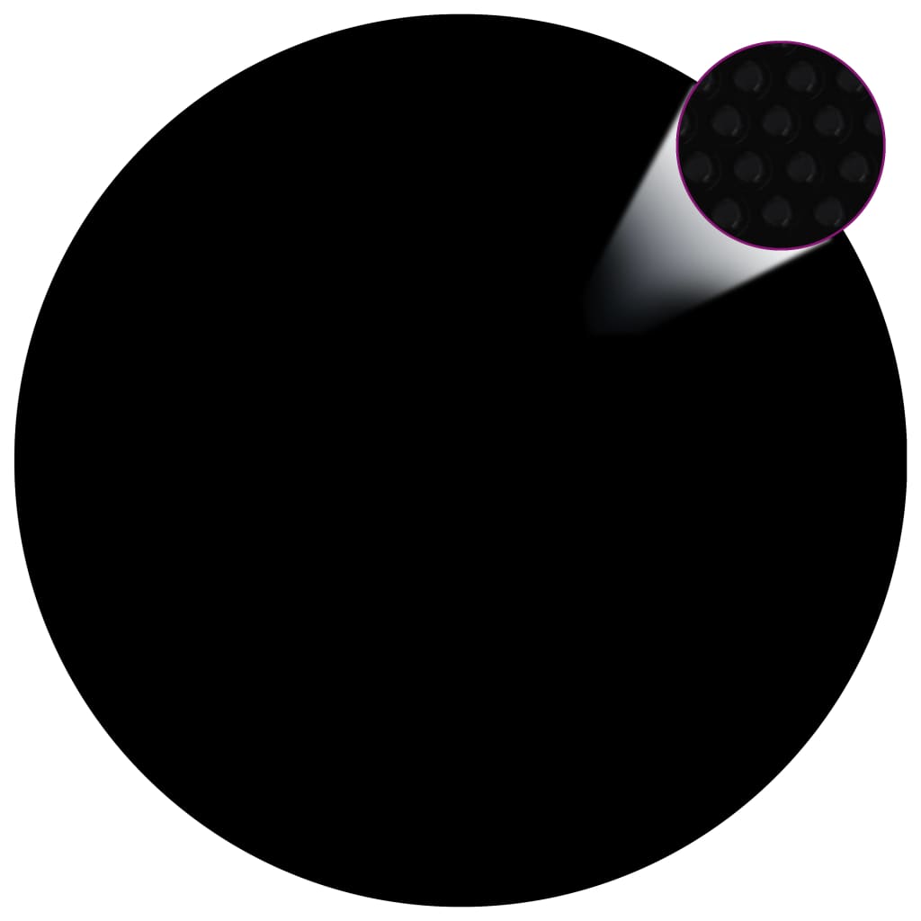 vidaXL Uima-altaan suoja musta 417 cm PE