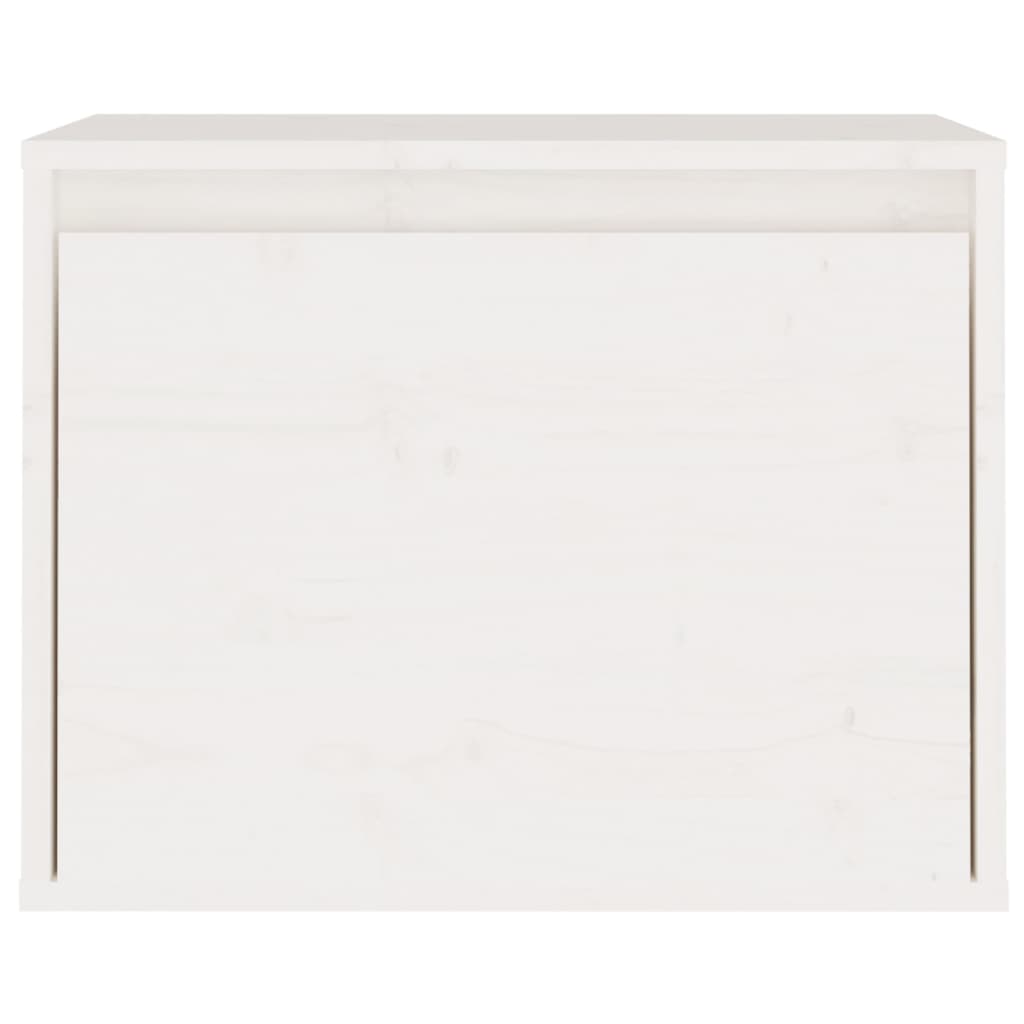 vidaXL Seinäkaappi valkoinen 45x30x35 cm täysi mänty