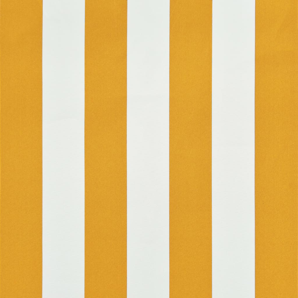 vidaXL Sisäänkelattava markiisi 150x150 cm keltainen ja valkoinen