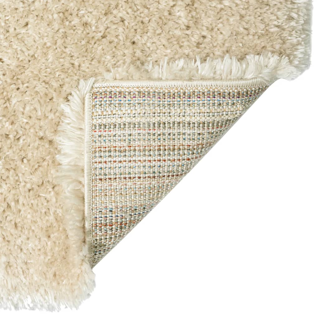 vidaXL Korkeanukkainen Shaggy matto beige 160x230 cm 50 mm