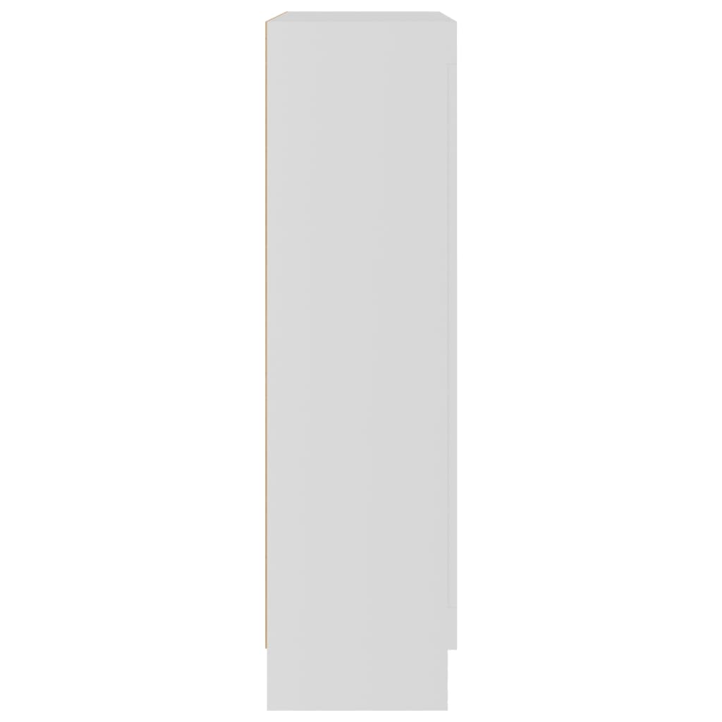 vidaXL Vitriinikaappi valkoinen 82,5x30,5x115 cm lastulevy