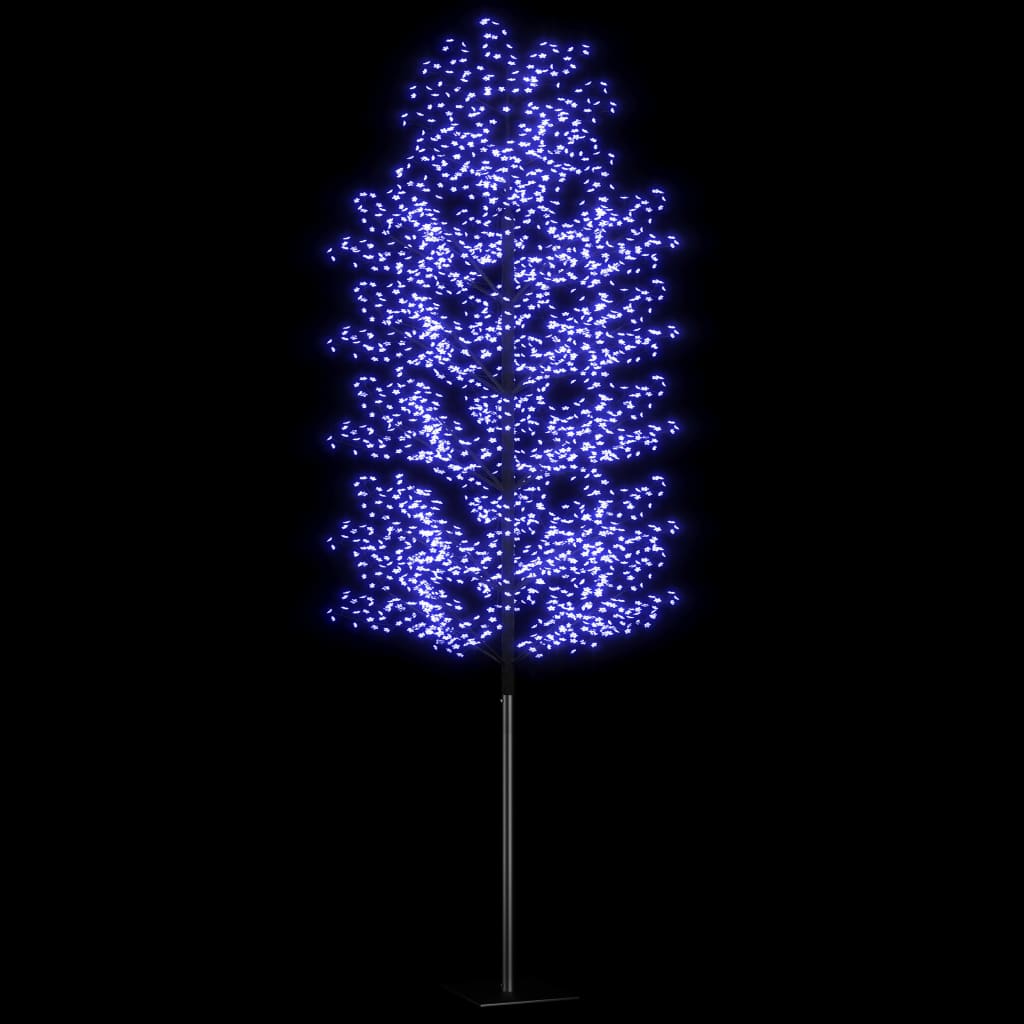vidaXL Joulukuusi 2 000 sinistä LED-valoa kirsikankukka 500 cm
