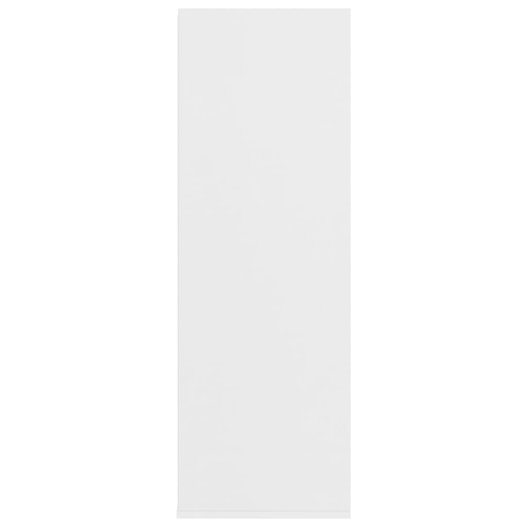 vidaXL Kenkäteline valkoinen 54x34x100 cm lastulevy