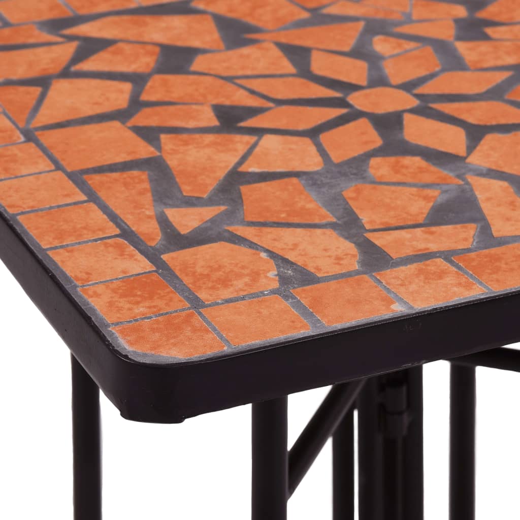 vidaXL Mosaiikkisivupöytä terrakotta keramiikka
