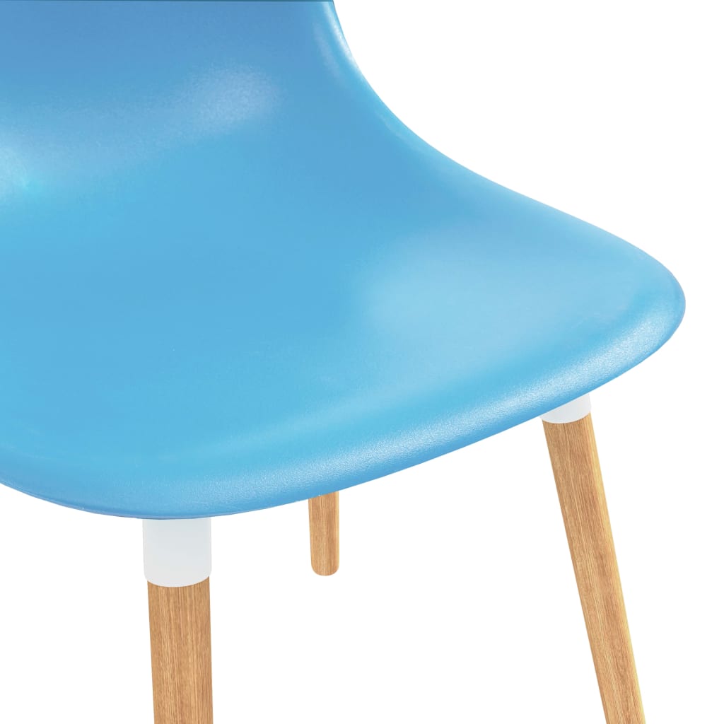 vidaXL Ruokapöydän tuolit 2 kpl sininen muovi
