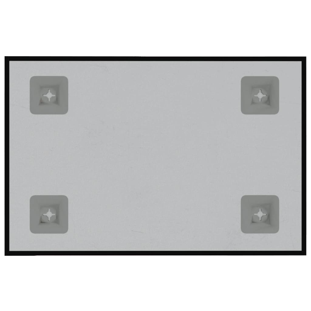 vidaXL Seinäkiinnitteinen magneettitaulu musta 40x30 cm lasi