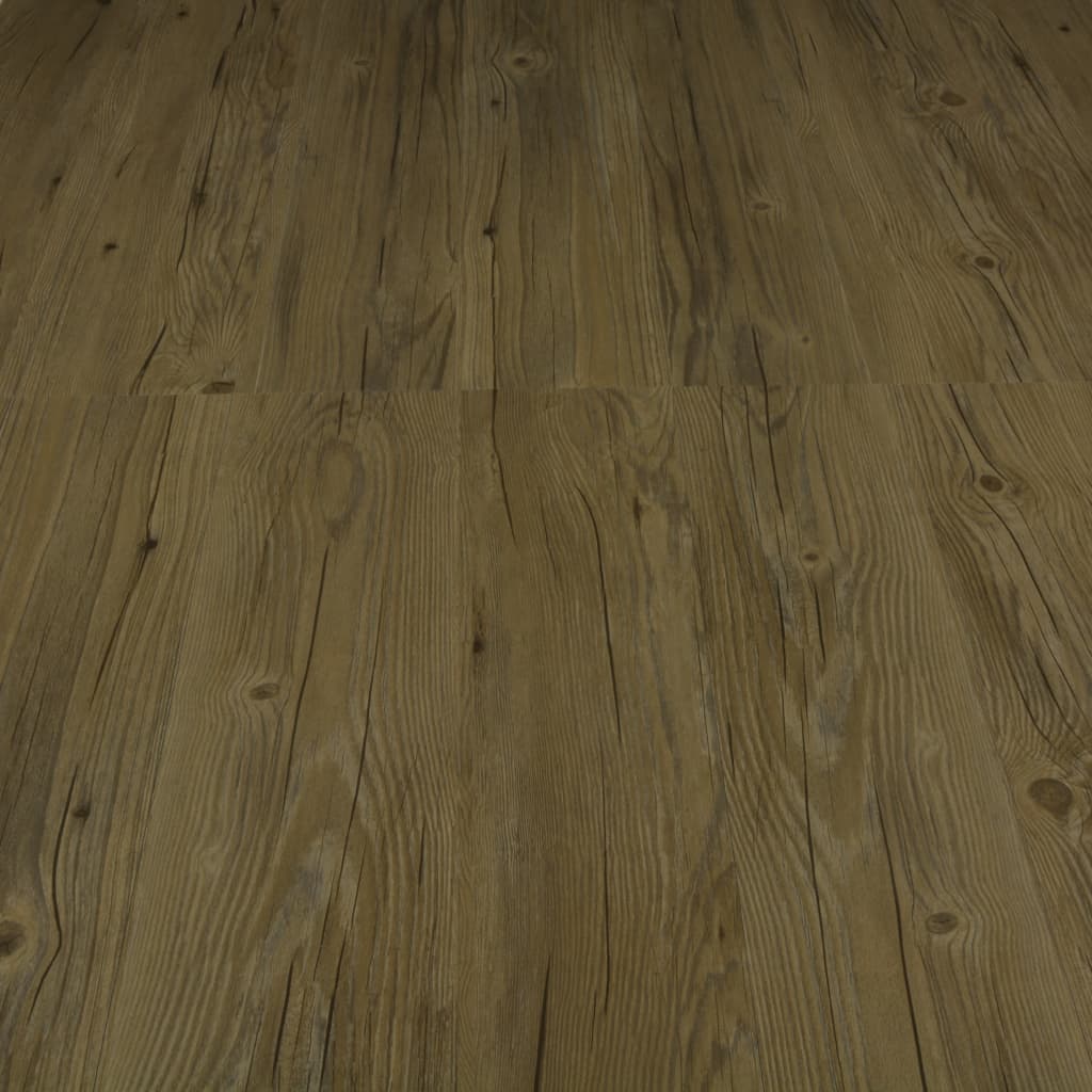 vidaXL Itsekiinnittyvä lattialankku 4,46 m² 3mm PVC ruskea