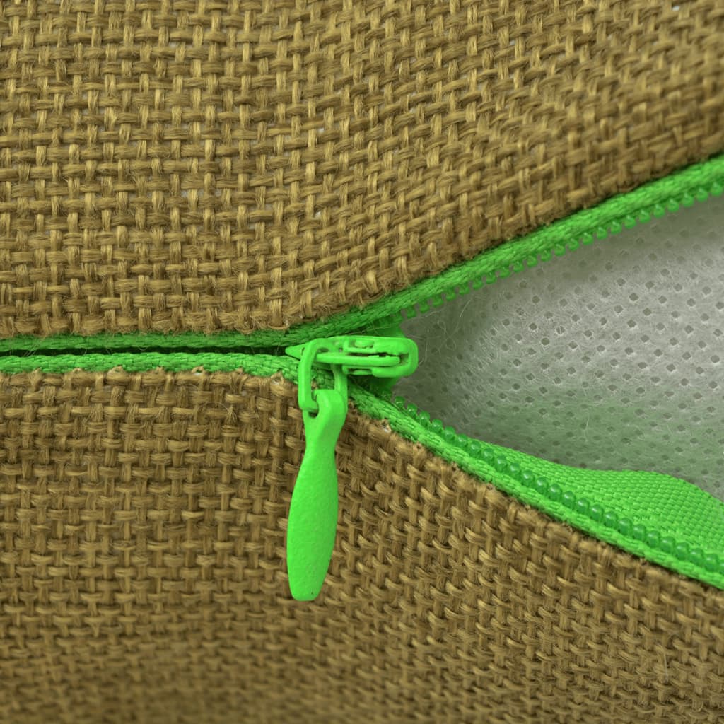 vidaXL Tyynynpäällinen Pellavatyylinen Vihreä 4kpl 50 x 50 cm