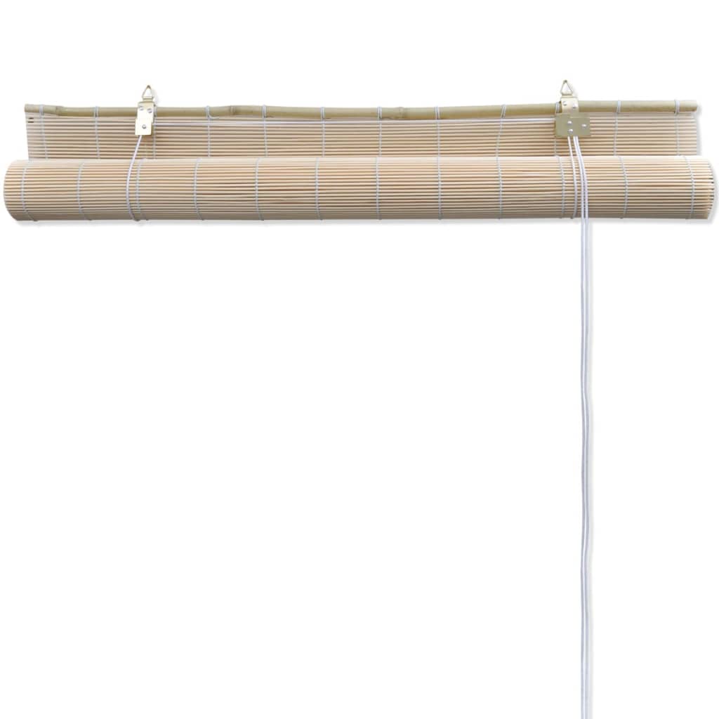 vidaXL Luonnolliset bambu rullaverhot 4 kpl 120x160 cm