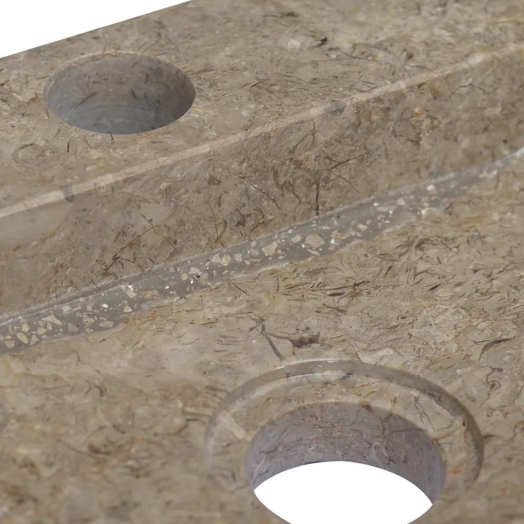 vidaXL Seinäkiinnitettävä Pesuallas harmaa 38x24x6,5 cm marmori