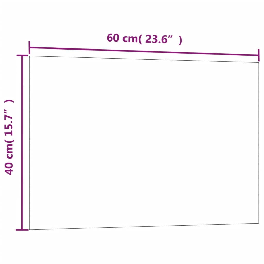 vidaXL Seinäkiinnitteinen magneettitaulu valkoinen 60x40 cm lasi