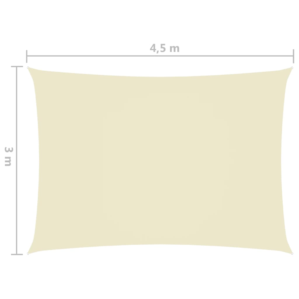 vidaXL Aurinkopurje Oxford-kangas suorakaide 3x4,5 m kerma