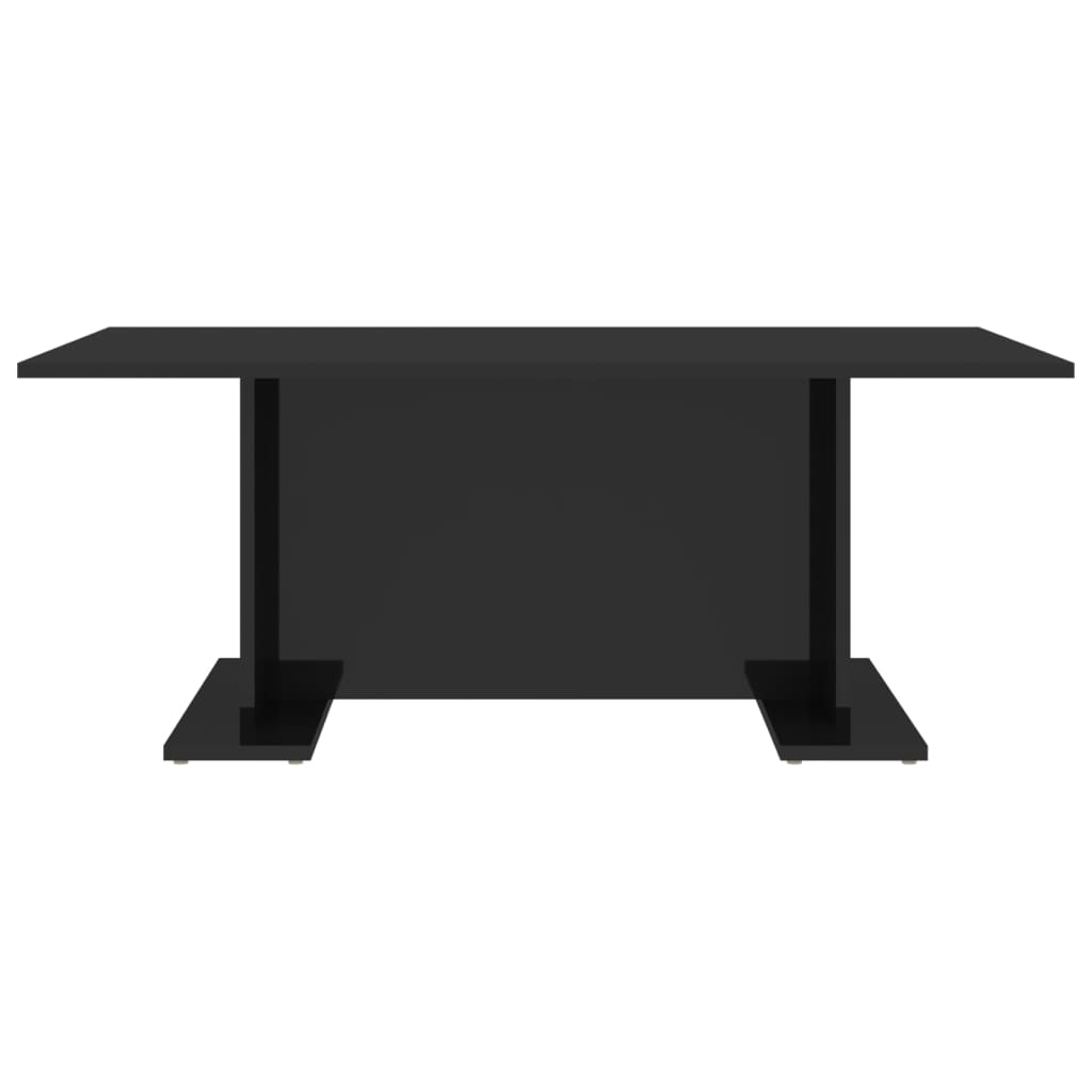 vidaXL Sohvapöytä korkeakiilto musta 103,5x60x40 cm lastulevy