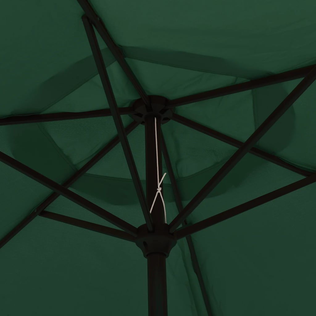vidaXL Aurinkovarjo vihreä 200x211 cm alumiini