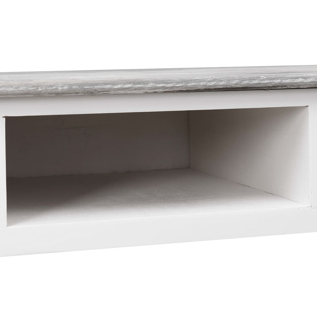vidaXL Kirjoituspöytä harmaa 110x45x76 cm puinen