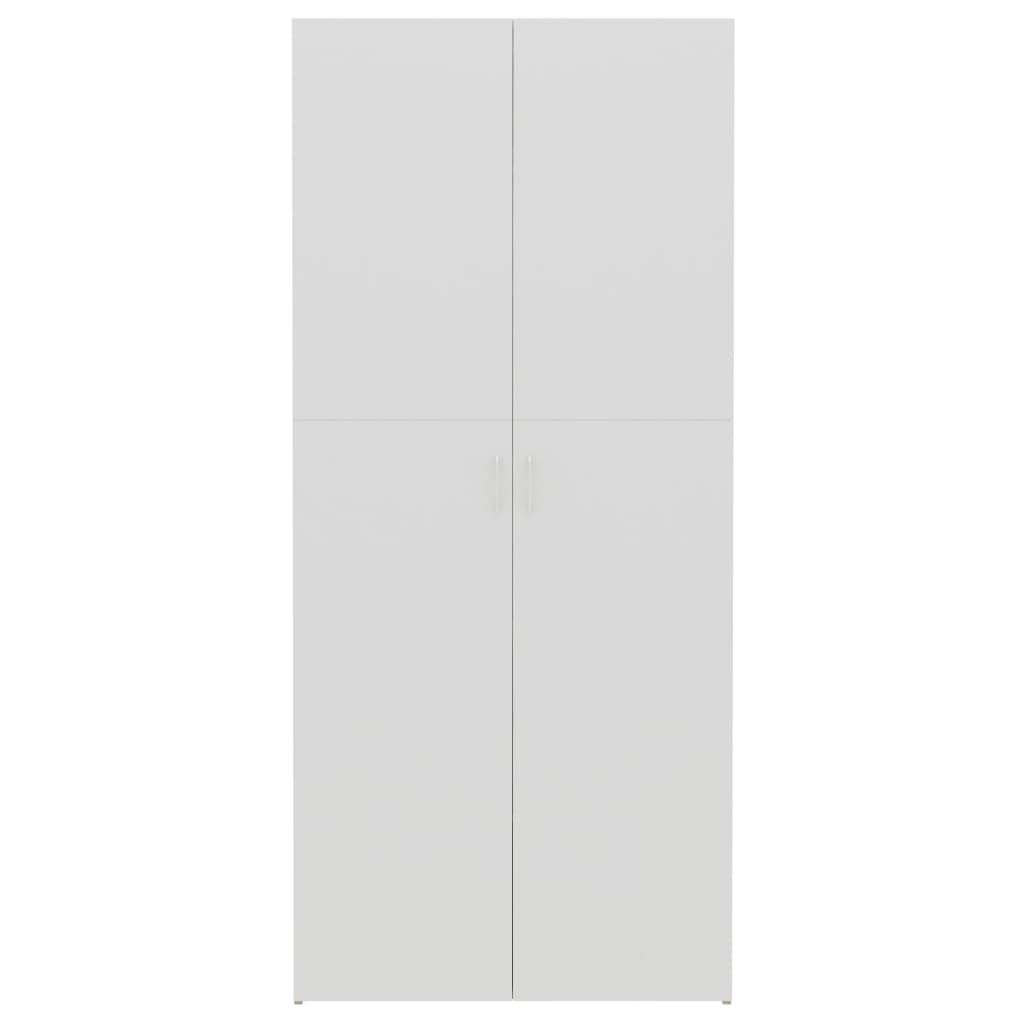 vidaXL Kenkäkaappi valkoinen ja Sonoma-tammi 80x35,5x180 cm lastulevy