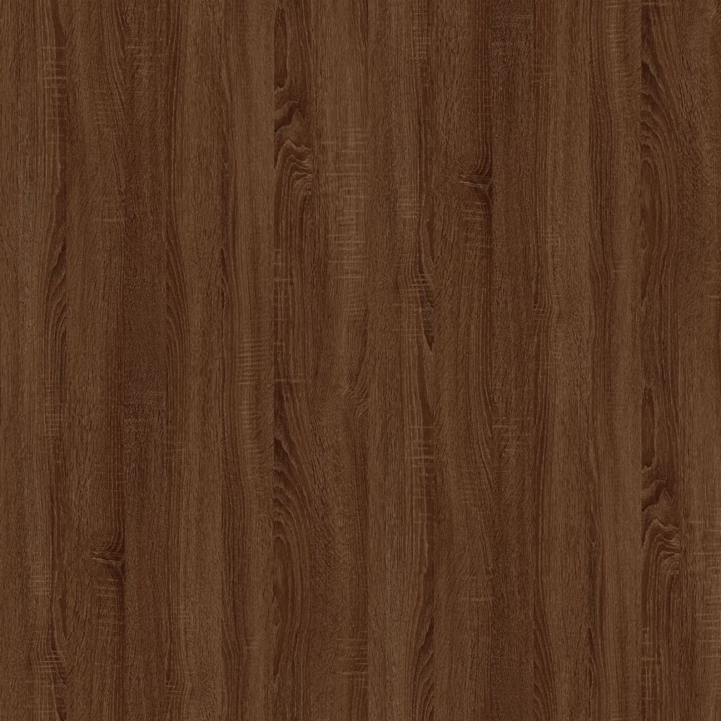 vidaXL Sivupöytä ruskea tammi 40x40x35 cm tekninen puu