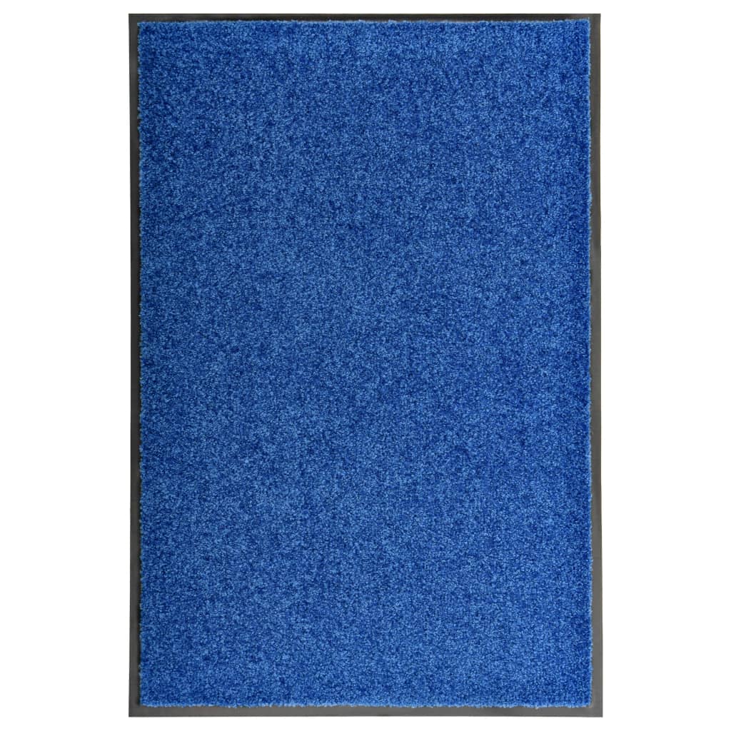 vidaXL Ovimatto pestävä sininen 60x90 cm