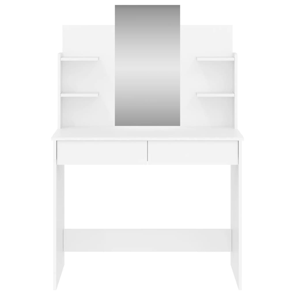 VidaXL Peilipöytä valkoinen 96x39x142 cm