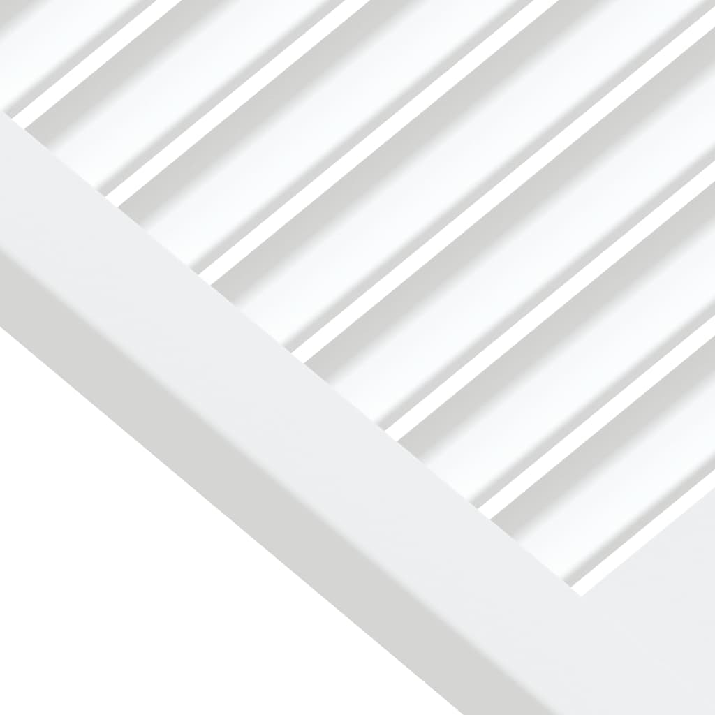 vidaXL Kaapin ovi säleikkömuotoilu valkoinen 61,5x59,4 cm täysi mänty