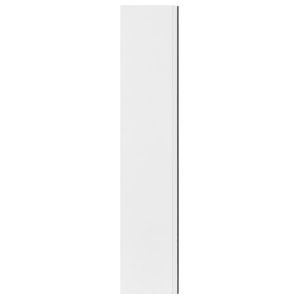 vidaXL Kylpyhuoneen peilikaappi valkoinen 60x15x75 cm MDF