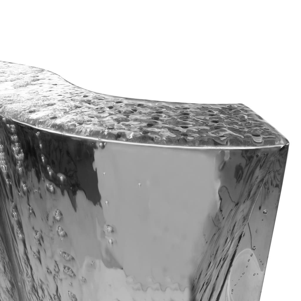 vidaXL Puutarhan suihkulähde hopea 60,2x37x122,1 cm ruostumaton teräs