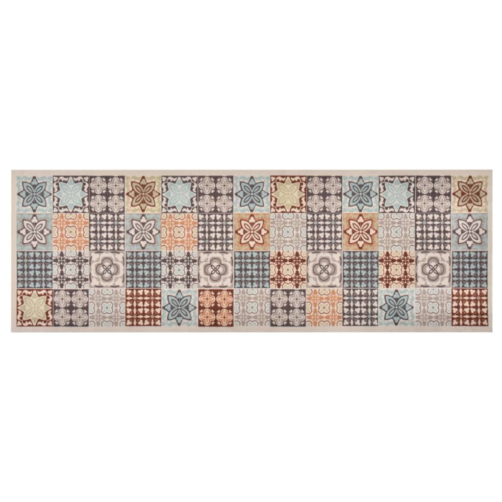 vidaXL Keittiön matto pestävä mosaiikki väri 60x180 cm