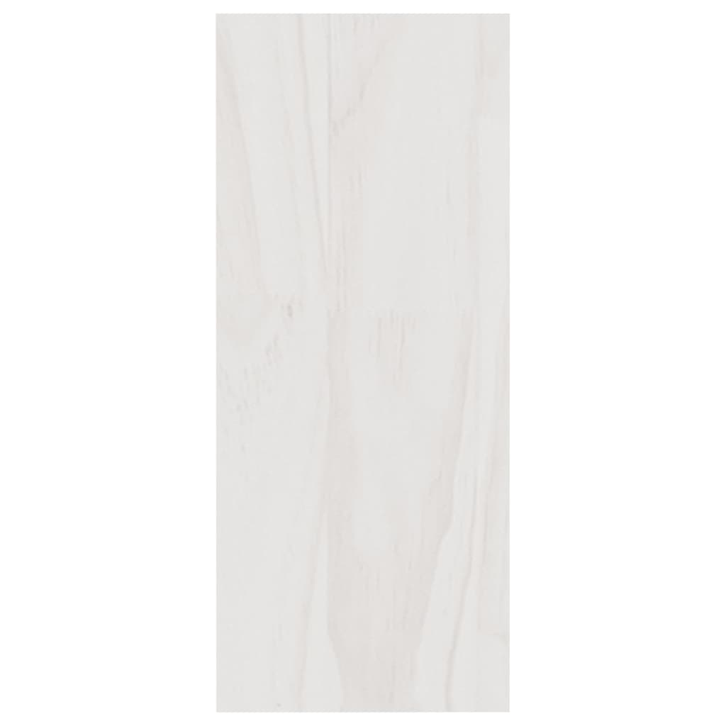 vidaXL Kirjahylly valkoinen 40x30x71,5 cm täysi mänty
