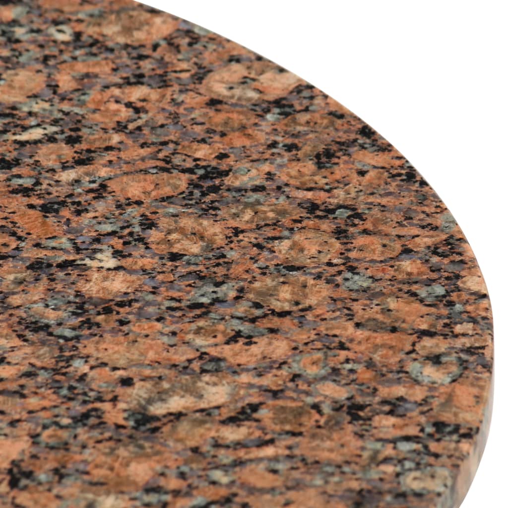 vidaXL Sohvapöytä ruskea 65x65x42 cm aito kivi marmorikuviolla