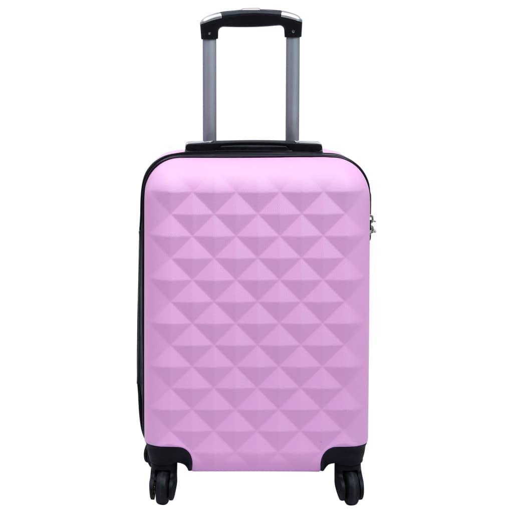 vidaXL Kovapintainen matkalaukkusetti 2 kpl pinkki ABS
