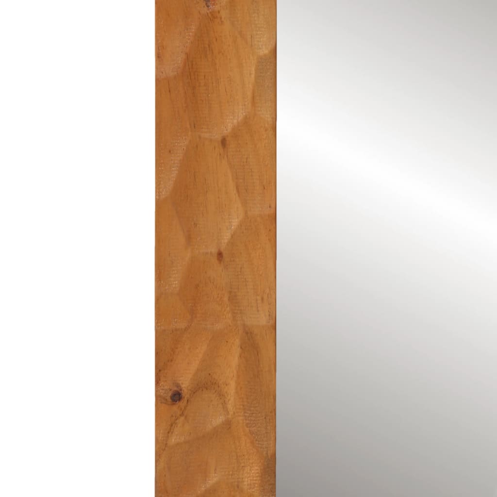 vidaXL Kylpyhuoneen peili 50x70x2,5 cm täysi akasiapuu ja lasi