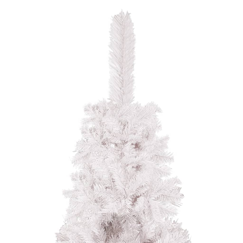 vidaXL Ohut joulukuusi valkoinen 120 cm