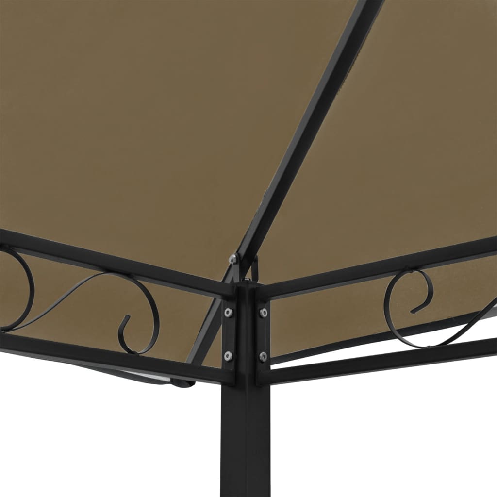 vidaXL Puutarhapaviljonki pöydällä ja penkeillä 2,5x1,5x2,4m 180 g/m²