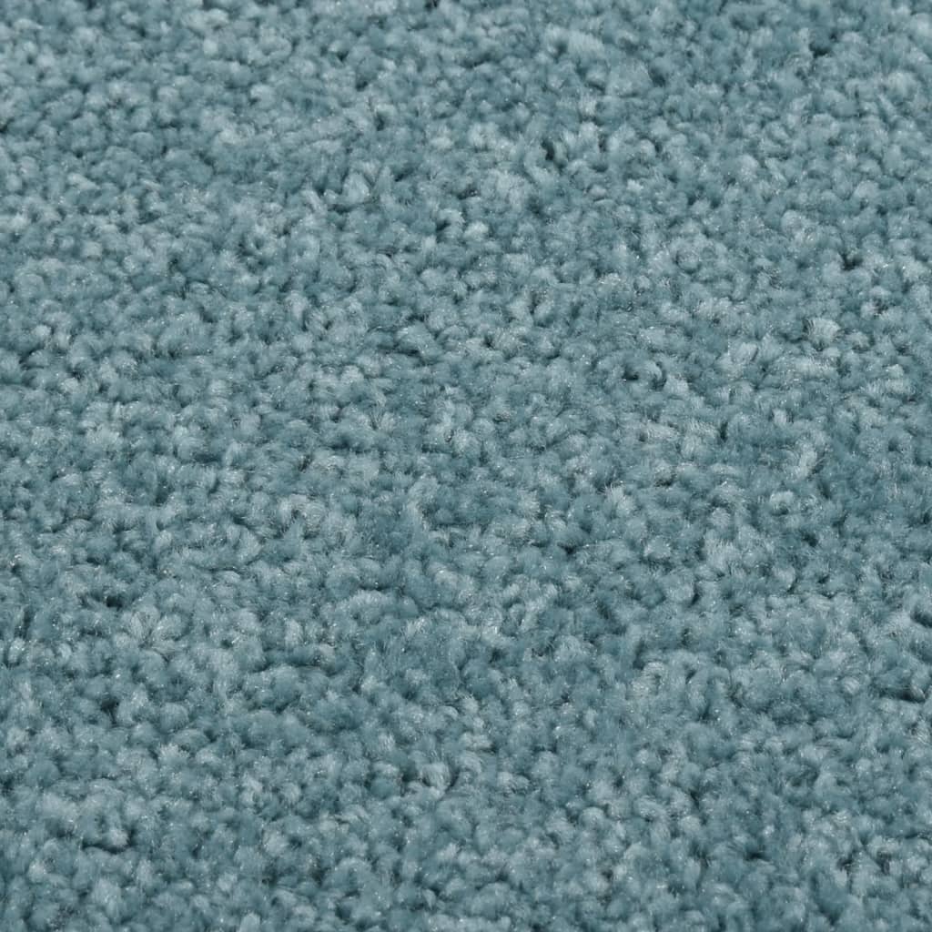 vidaXL Lyhytnukkainen matto 80x150 cm sininen